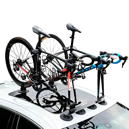 Rack XP1002BK para 2 bicicletas de succión para techo Rockbros