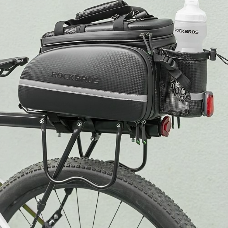 Bolso impermeable para parrilla de bicicleta de alta capacidad ideal para viajes