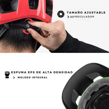 Casco Rockbros con Soporte de GoPro