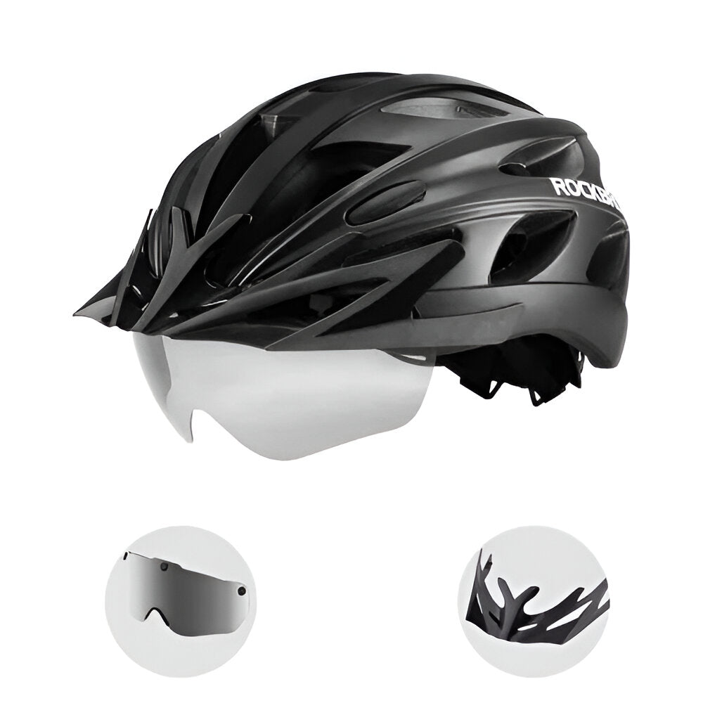 Casco TT-16 con lentes y visera Rockbros