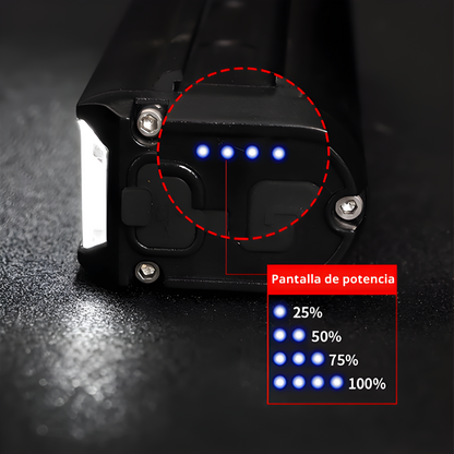 Luz delantera de 1400Lum para ciclismo