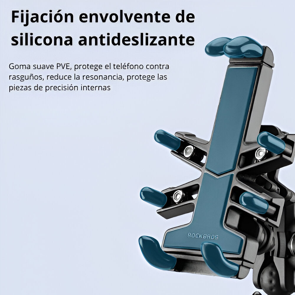 Rack para celular ultra fijo para bicicleta o moto Rockbros