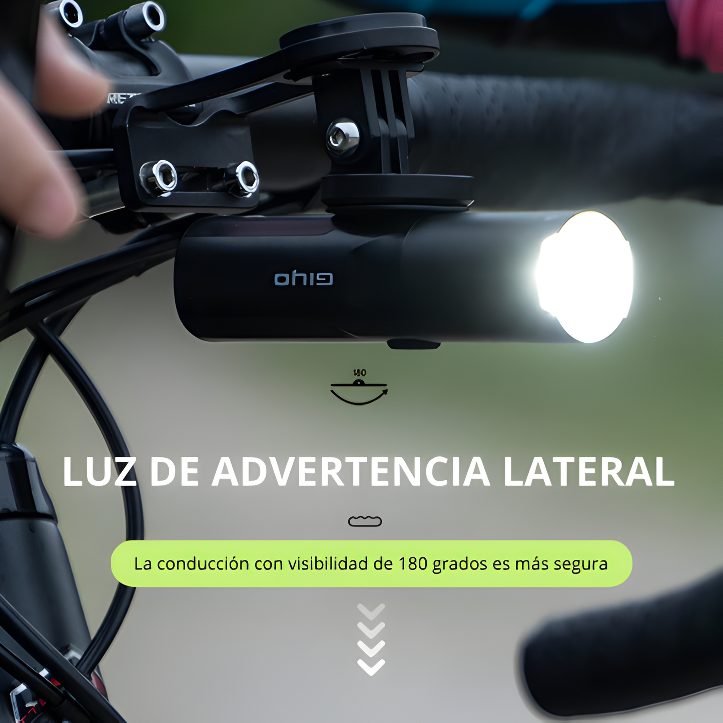 Luz delantera para bicicleta de 400Lm Giyo