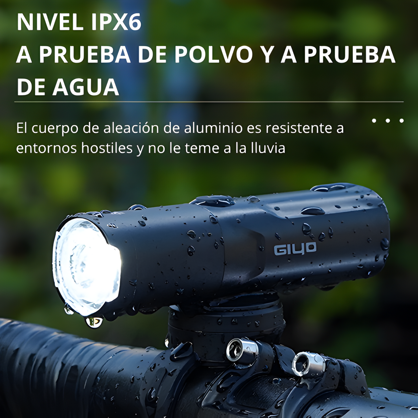 Luz delantera para bicicleta de 400Lm Giyo