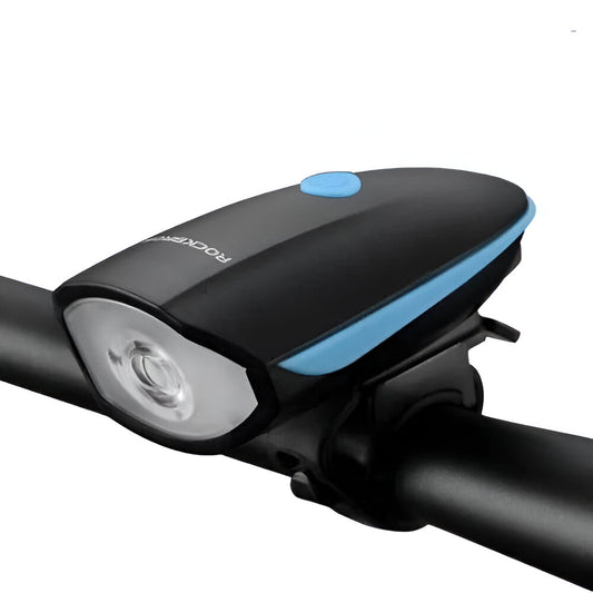 Luz delantera para Bicicleta 7588 con timbre de 250LM Recargable Rockbros