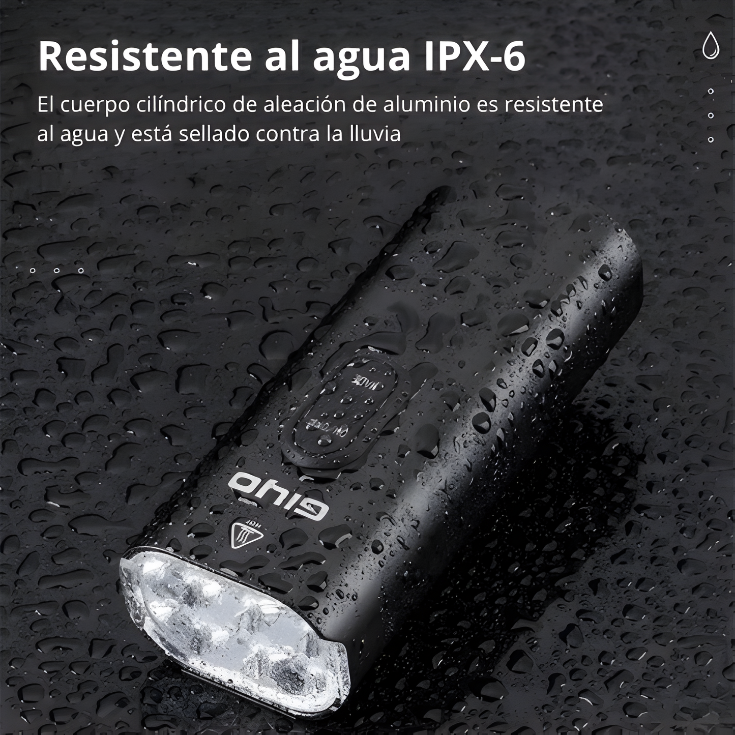 Luz delantera para bicicleta de 2000Lm Giyo