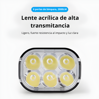 Luz delantera para bicicleta de 2000Lm Giyo