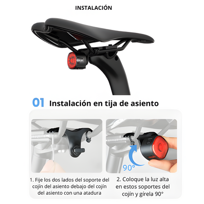 Luz trasera recargable GL-09S Giyo