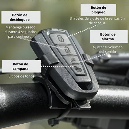 Alarma electrónica con timbre para bicicleta Rockbros