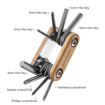 Llave multifuncional 8 en 1 Rockbros GJ7001