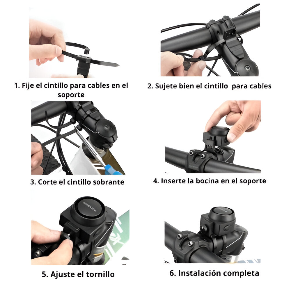 Alarma electrónica con timbre para bicicleta Rockbros