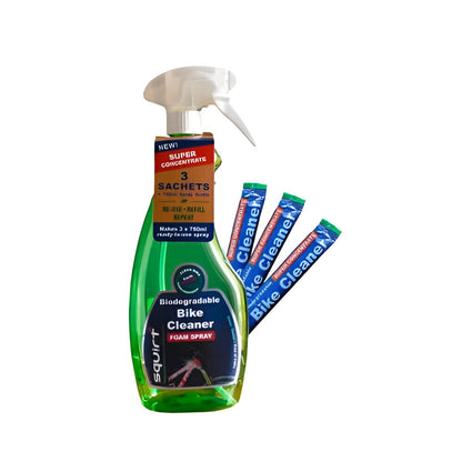 Desengrasante de bicicleta SQUIRT 750ml + 3 sachet (20ml)