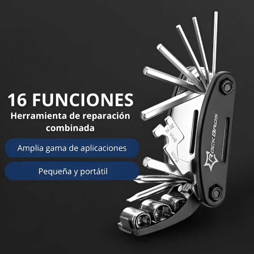 Herramienta GJ1601 Llave multifuncional 16 en 1 Rockbros