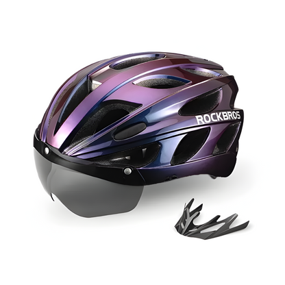 Casco TT-16 con lentes y visera Rockbros