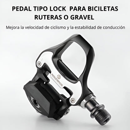 Pedales para bicicleta LP-R de Aluminio de Auto sujeción Rockbros