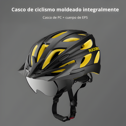 Casco TT-16 con lentes y visera Rockbros