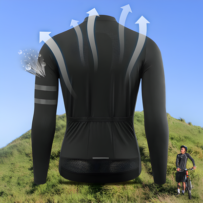 Jersey manga larga de ciclismo Wosawe