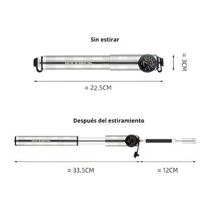 Inflador portátil HQ-67A-L03-BK de 160Psi Rockbros