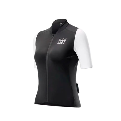 Jersey para mujer NEGRO / BLANCO YKK15 Rockbros