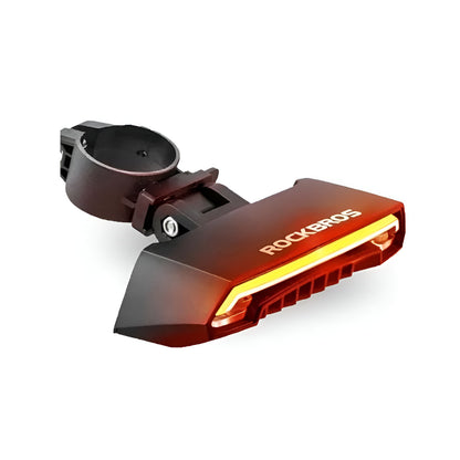 Luz led trasera para bicicleta con laser direccional y control remoto