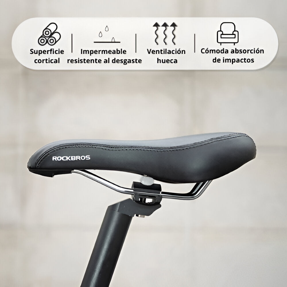 Asiento Acolchado Antiprostático para Bicicleta Rockbros