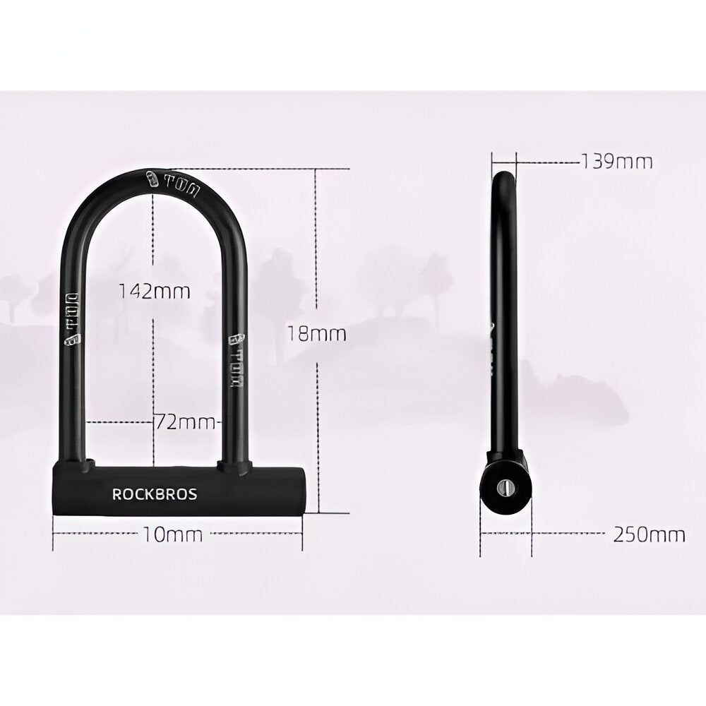 Candado Ulock Mini Para Bicicleta Rockbros – RKS643-BK